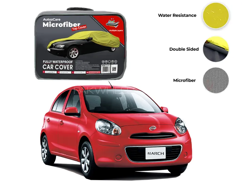 Nissan March Microfiber Car Top Cover - Model 2002-2010 Image-1