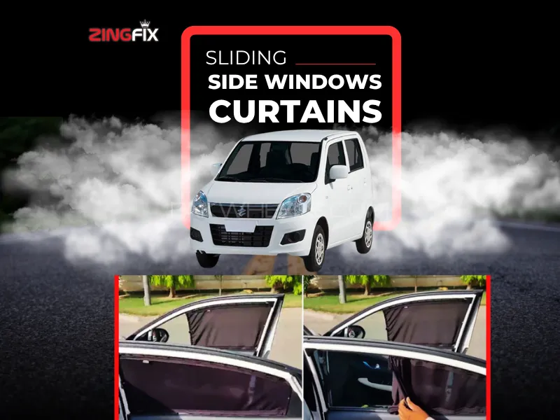 Zingfix Sliding Side Window Curtains for Suzuki Wagon R – UV Protection & Privacy Shades Image-1