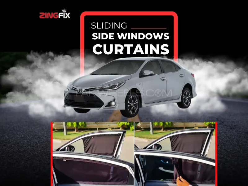 Zingfix Sliding Side Window Curtains for Toyota Corolla (2022-2025) – UV Protection & Privacy Shades Image-1