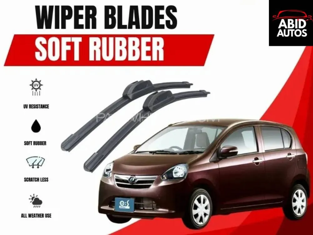 Zingfix Soft Rubber Wiper Blade for Daihatsu Mira (2012-2016) Image-1