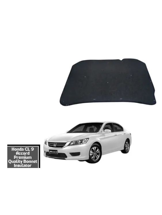 Very Premium Quality Double Sheet Bonnet Insulator with Clips for Honda Accord CL-9 | Honda Accord Image-1