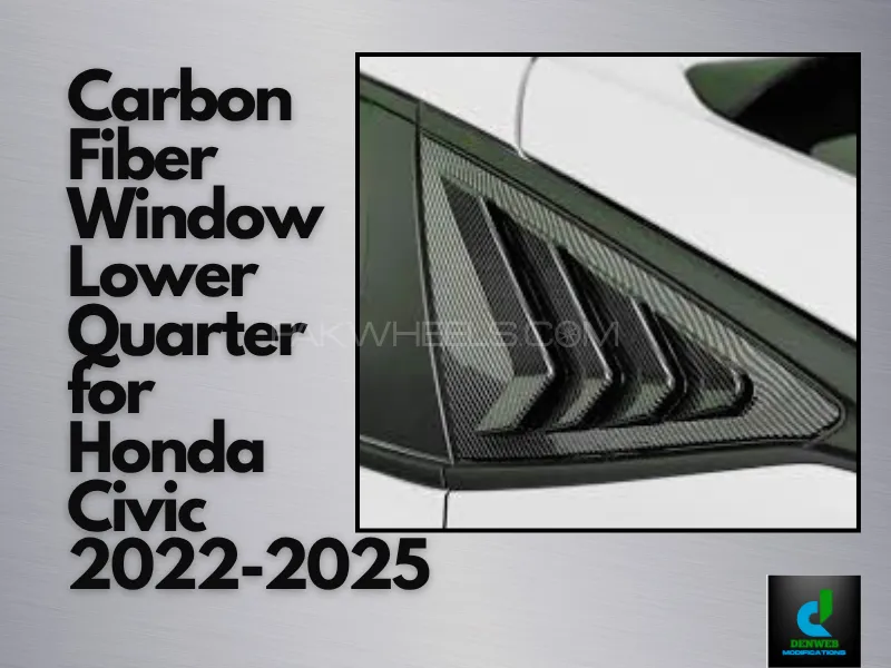 Carbon Fiber Window Lower Quarter For Honda Civic 2022-2025 Image-1