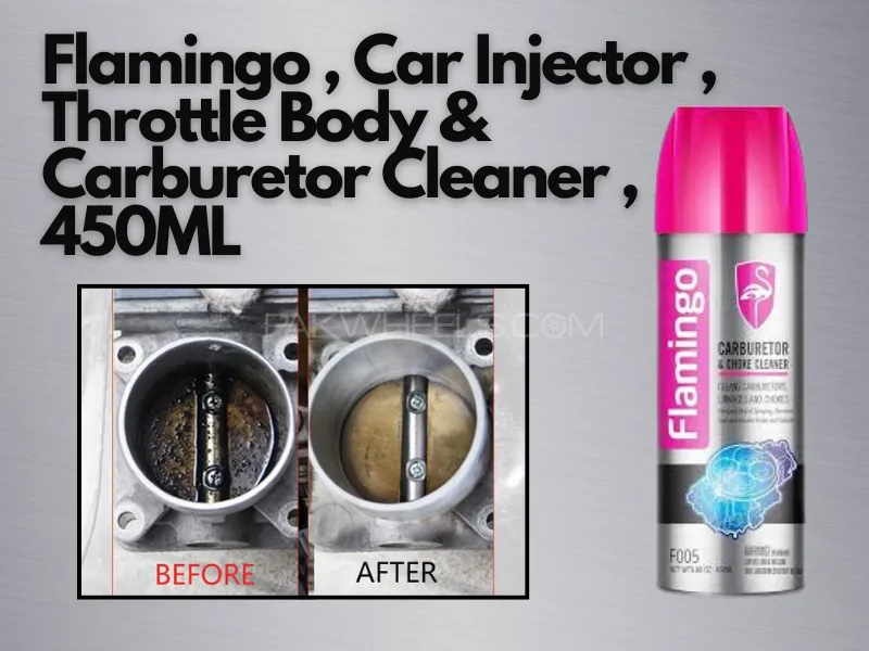 Flamingo , Car Injector , Throttle Body & Carburetor Cleaner , 450ML Image-1