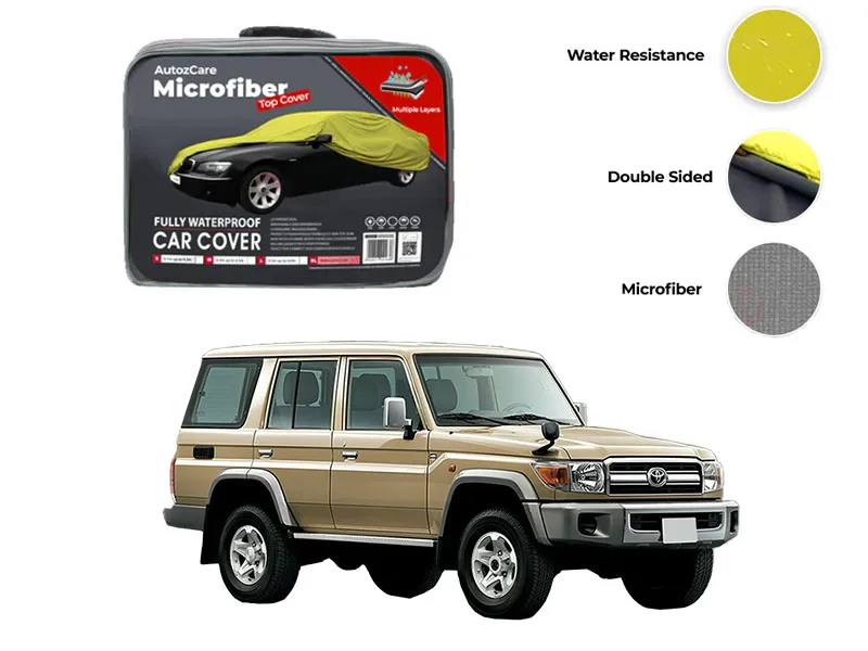 Toyota Prado FJ70 Microfiber Car Top Cover - Model 1988-1995 Image-1
