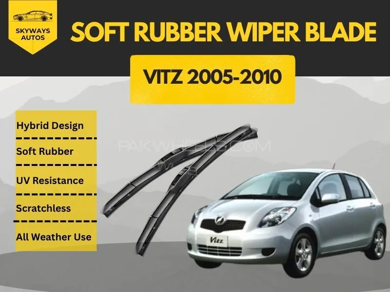 Toyota Vitz 2005-2010 Aero Design Soft Wiper Blade set - Premium Quality Image-1