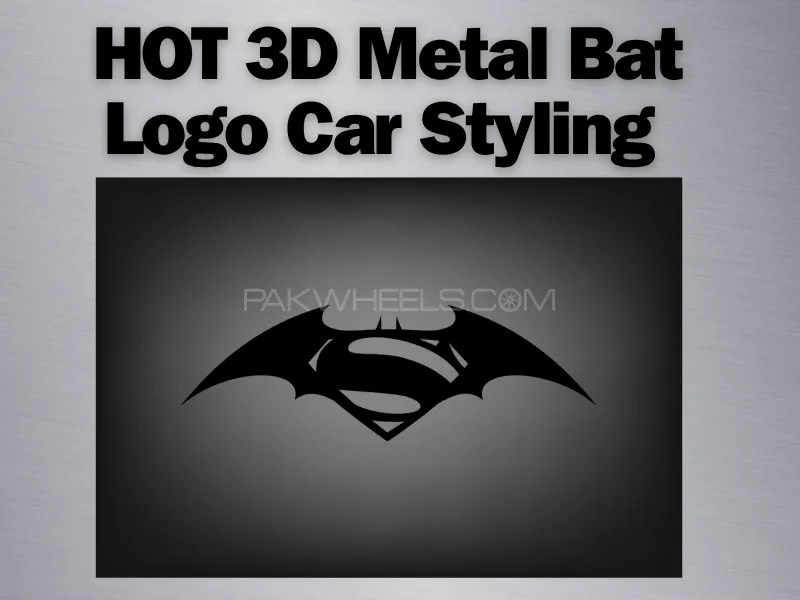HOT 3D Metal Bat Logo Car Styling Image-1
