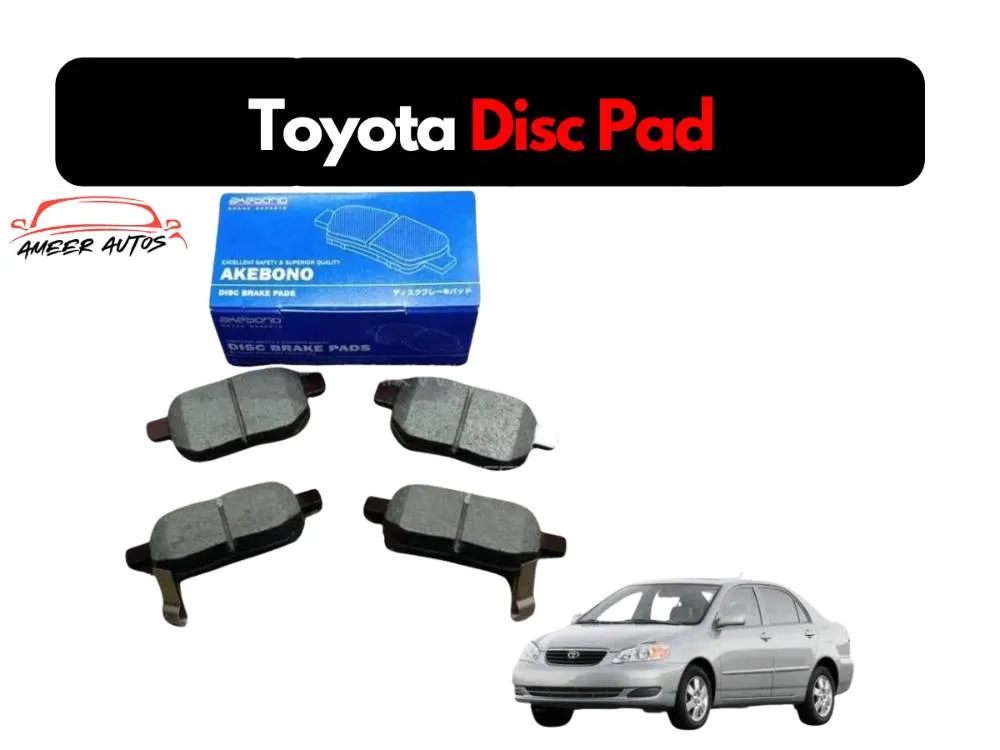 Toyota Corolla 2002-2008 Rear Disc Pad Akebono Japan AN-635 wk Image-1