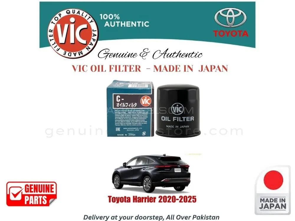 Toyota Harrier 2020-2025 VIC OIL FILTER - MADE IN JAPAN Image-1