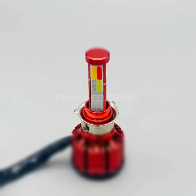 Universal M4S Motorcycle - Bike Headlight LED 35W With 4 Color & Flasher 1 Pc Image-1