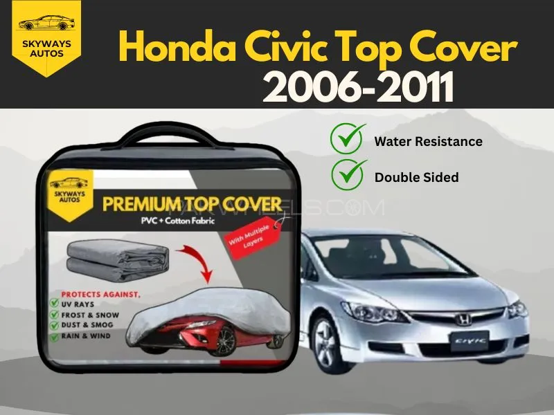 Premium Car Cover for Honda Civic 2006–2011 – Durable PVC & Soft Inner Lining Car Care Image-1