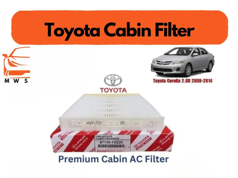 Toyota Corolla 2.OD 2008-2014 Premium Quality Cabin Filter - Imported Image-1