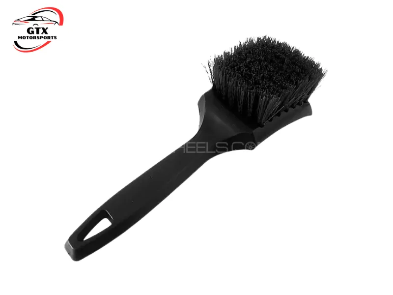 Car Tire & Rim Cleaning Brush – Heavy-Duty Wheel & Hub Scrubber Image-1
