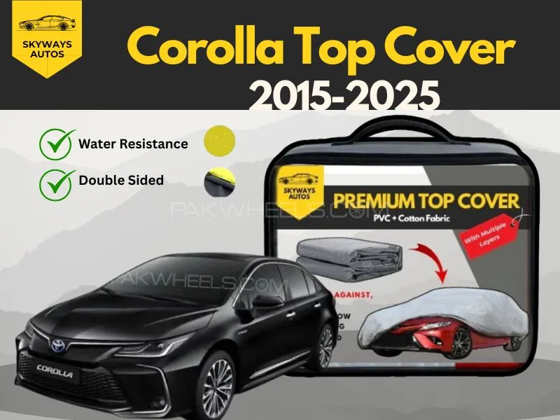 Toyota Corolla 2015–2025 Top Cover – Premium Cotton & Perfect Fit Image-1