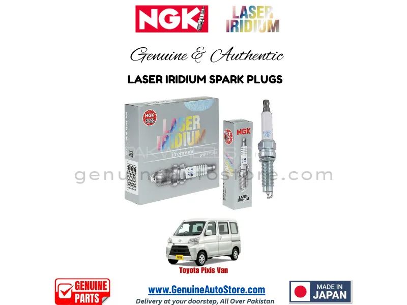 Toyota Pixis Van NGK LASER IRIDIUM SPARK PLUG - 3 PIECES Image-1