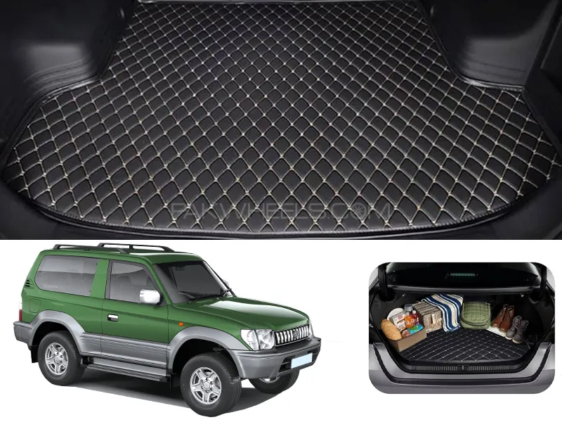 Toyota Prado FJ90 7D Custom Car Trunk Mat - Model 1996-2002 Image-1