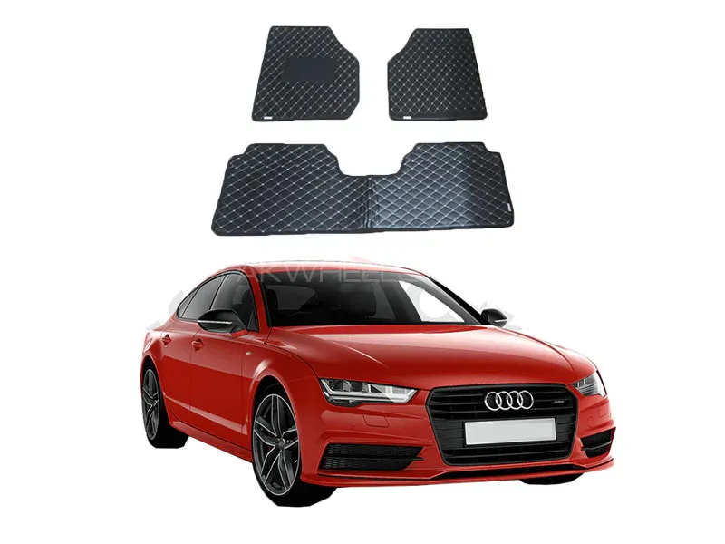 Audi A7 Model 2010-2018 7D Floor Mat ( Flat Style ) 3PCS Image-1