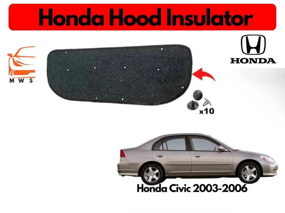 Bonnet Hood Insulator Liner for Honda Civic (2003–2006) CF4 – Local Fit Cover Image-1