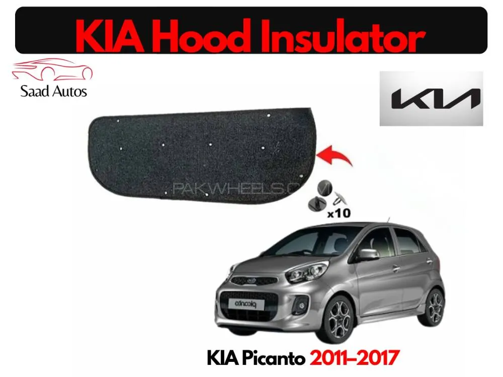 Bonnet Hood Insulator Liner for KIA Picanto (2011–2017) – Local Fit Namda Cover Image-1