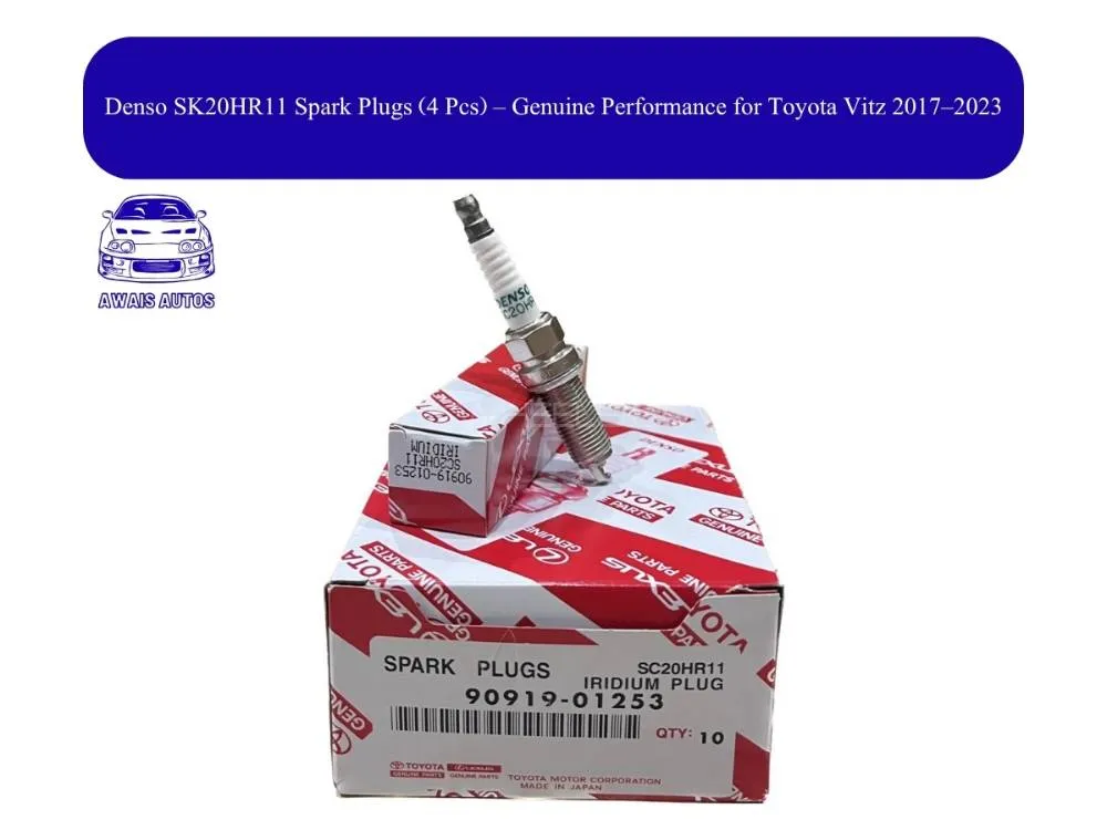 Denso SK20HR11 Spark Plugs (4 Pcs) – Genuine Performance for Toyota Vitz 2017–2023 Image-1
