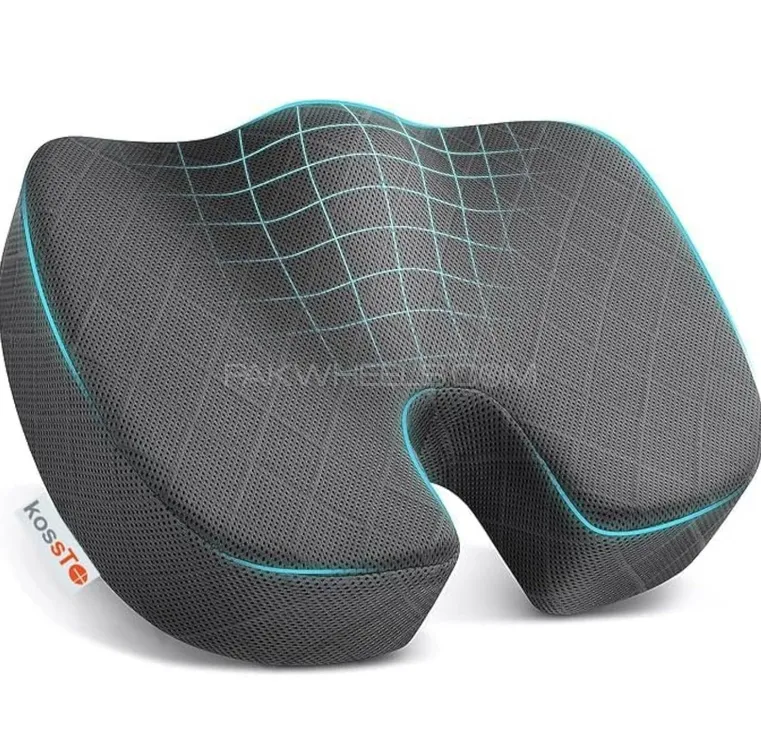 Memory Foam Seat Cushion Back Pain Relief for Car & Office Image-1
