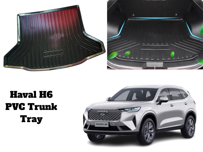 Premium Quality PVC Trunk Mat for Haval H6 Car Rear Trunk Mat Storage Box Pad Waterproof Protective Image-1