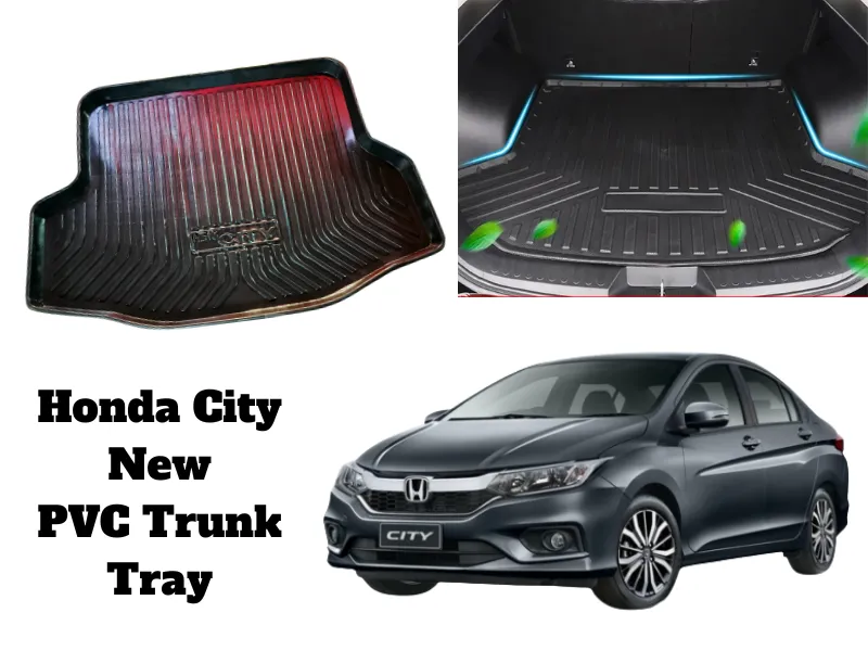 Premium Quality PVC Trunk Mat for Honda City New Car Rear Trunk Mat Storage Box Pad Waterproof Image-1