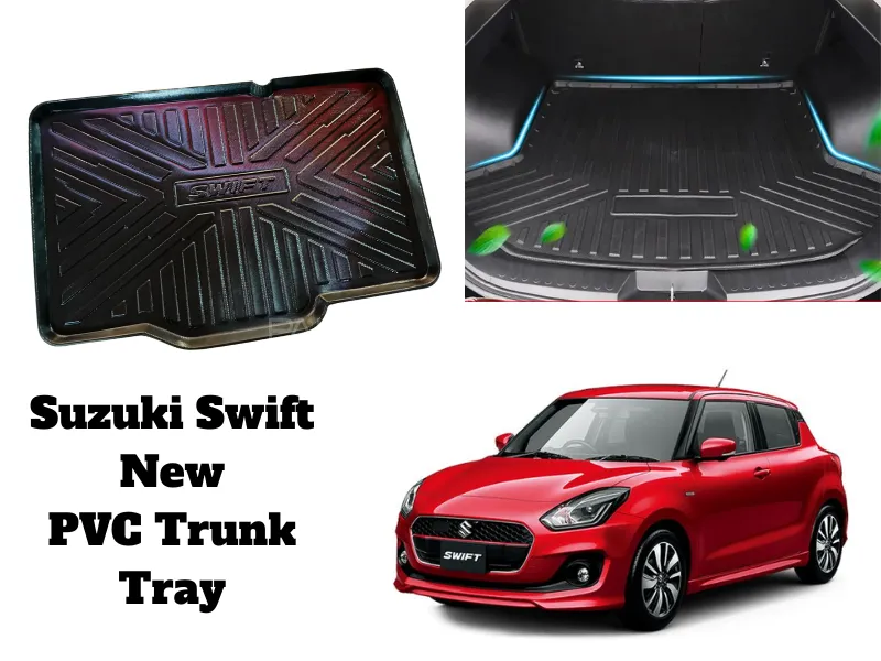 Premium Quality PVC Trunk Mat for Suzuki Swift New 2022-2025  Car Rear Trunk Mat Storage Box Pad Image-1