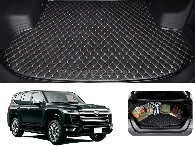  Toyota Land Cruiser LC300 7D Custom Car Trunk Mat - Model 2022-2024 Image-1
