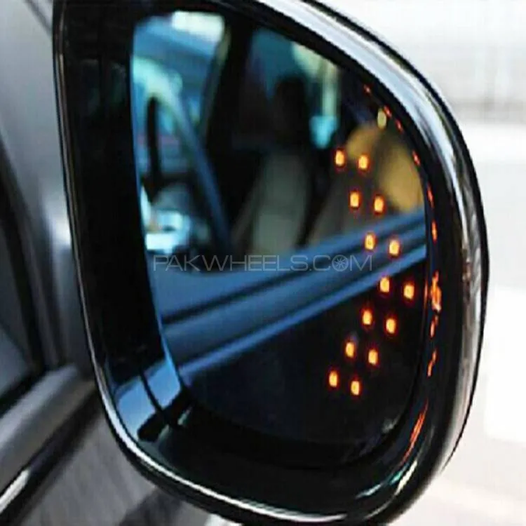  2 Pcs Arrow Panel For Car Rear View Mirror Indicator Turn Signal Light Image-1