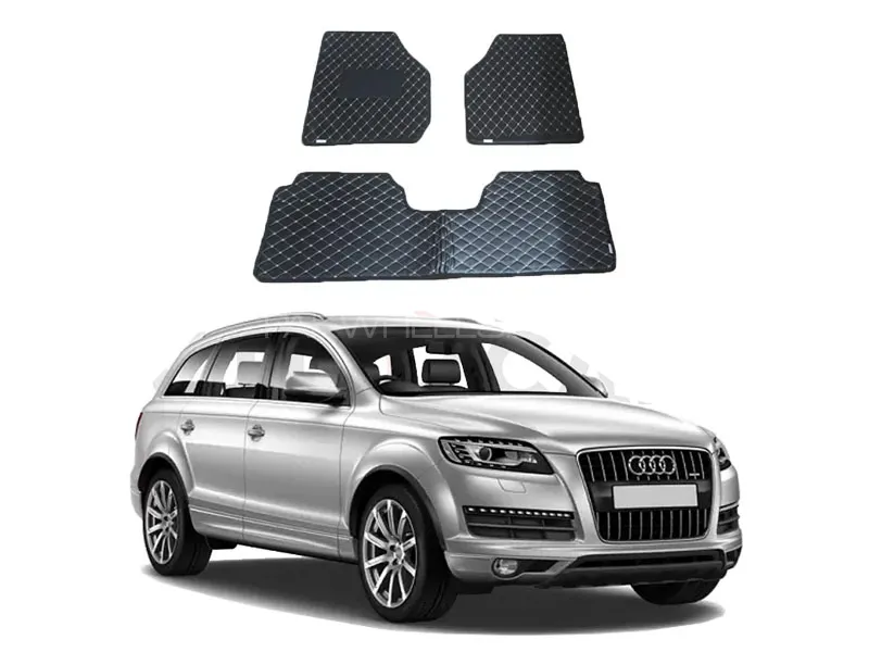 Audi Q7 Model 2005-2015 7D Floor Mat ( Flat Style ) 3PCS Image-1
