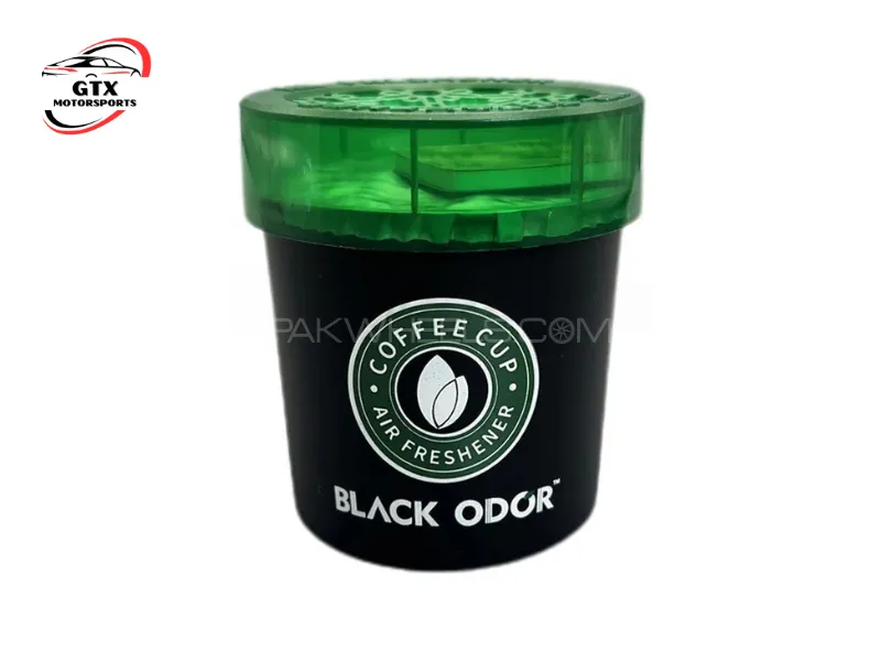 Black Odor Coffee Cup Air Freshener – Rose Dew Image-1