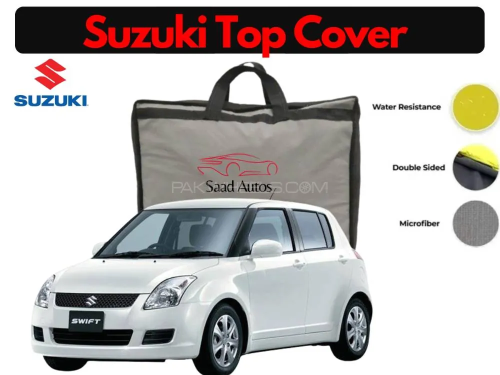 Suzuki Swift 2010–2017 Parachute Rubber Coated Waterproof Soft Top Cover Image-1