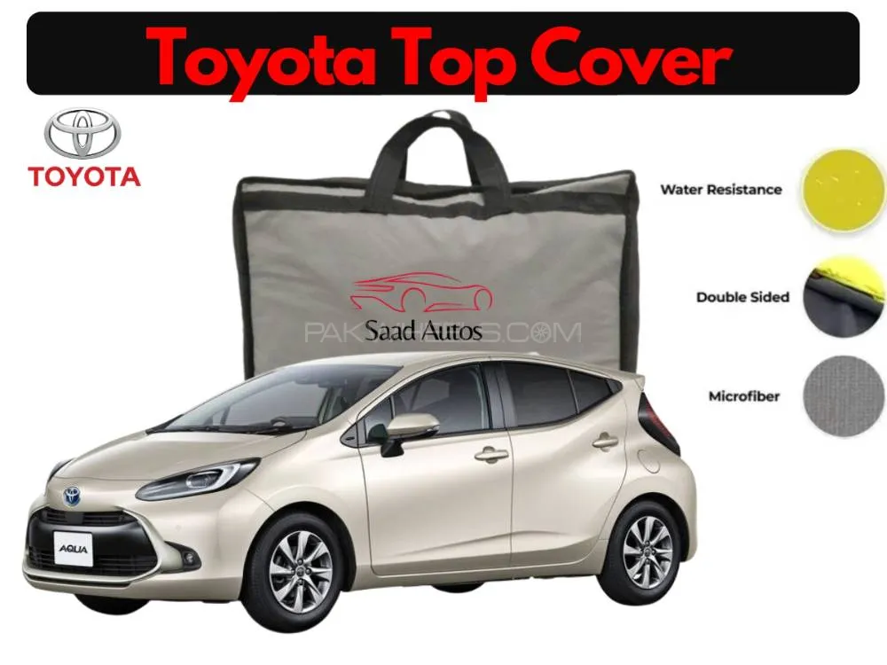Toyota Aqua 2025 Parachute Rubber Coated Waterproof Ultra Soft Top Cover Image-1