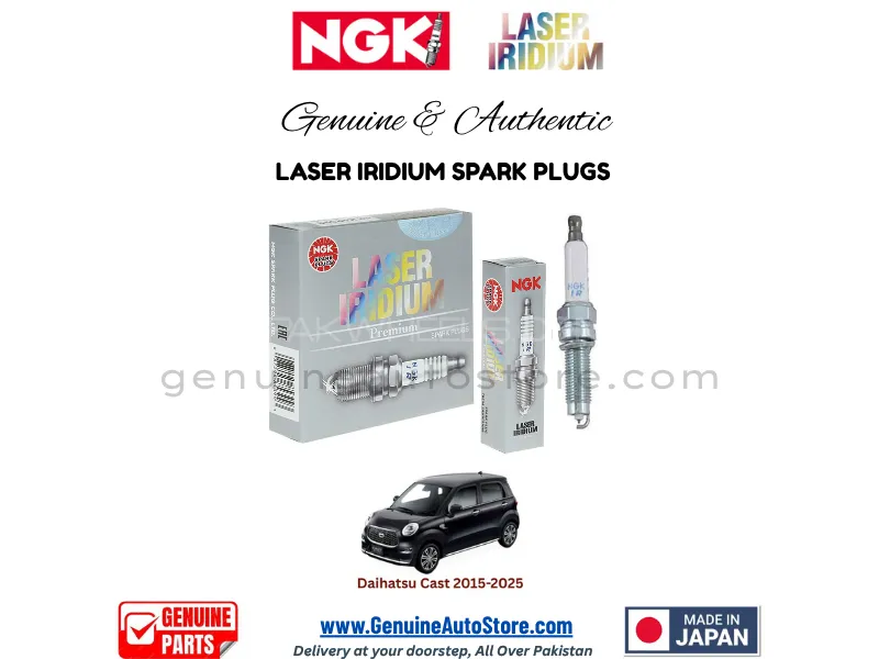 Daihatsu Cast 2015-2025 NGK LASER IRIDIUM SPARK PLUG - 3 PIECES Image-1
