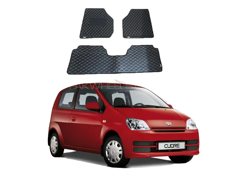 Daihatsu Cuore Model 2000-2012 7D Floor Mat Image-1