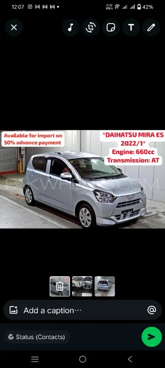 Daihatsu Mira 2022 for Sale in Karachi Image-1