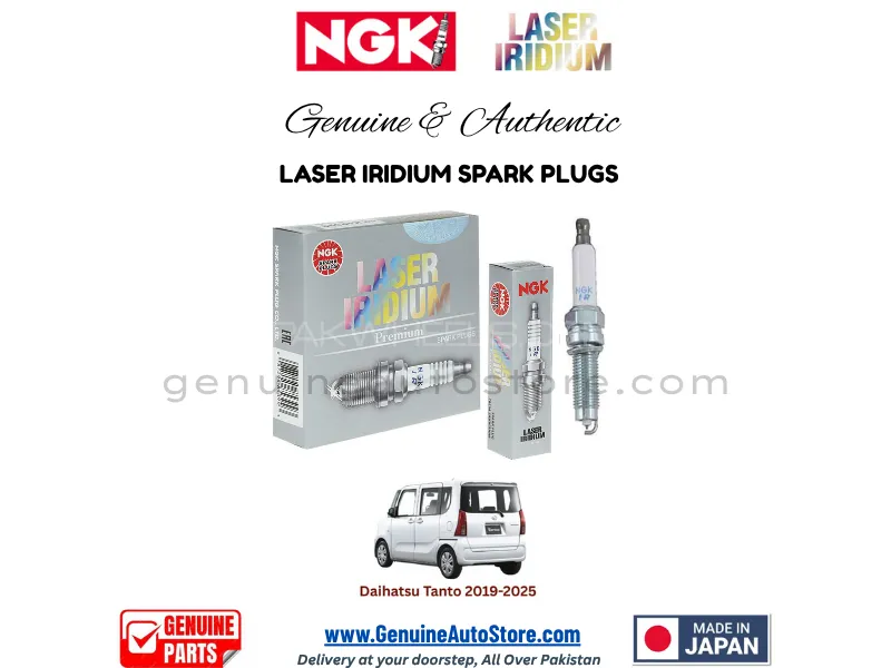 Daihatsu Tanto 2019-2025 NGK LASER IRIDIUM SPARK PLUG - 3 PIECES Image-1