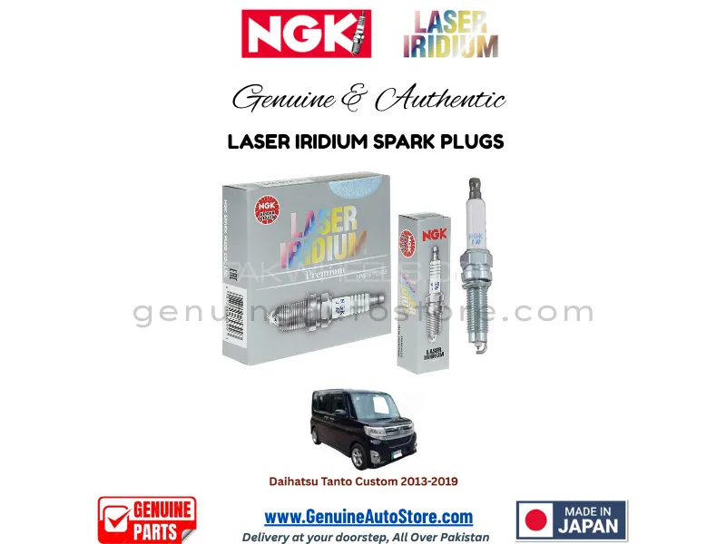 Daihatsu Tanto Custom 2013-2019 NGK LASER IRIDIUM SPARK PLUG - 3 PIECES Image-1