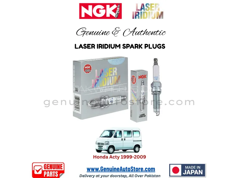 Honda Acty 1999-2009 NGK LASER IRIDIUM SPARK PLUG - 3 PIECES Image-1