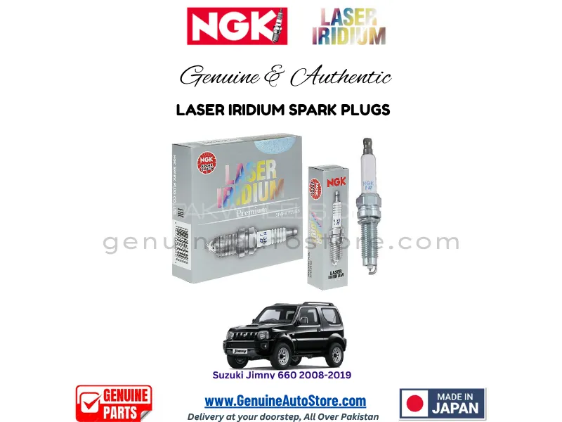 Suzuki Jimny 660 2008-2019 NGK LASER IRIDIUM SPARK PLUG - 3 PIECES Image-1