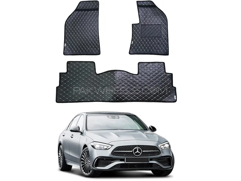 Mercedes C180 7D Floor Mat ( Flat Style ) 5PCS - Model 2022-2025 Image-1