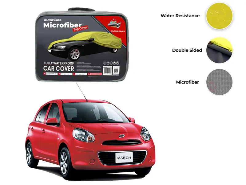 Nissan March Microfiber Car Top Cover - Model 2002-2010 Image-1