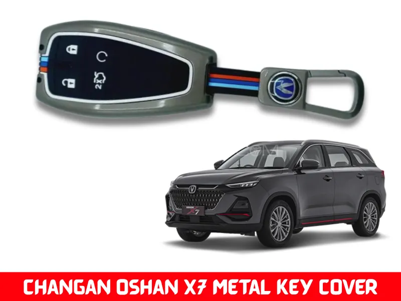 Premium Quality Luxury Metal Key Cover for Changan Oshan X7 Model Zinc Alloy Metal Key Fob Cover Image-1