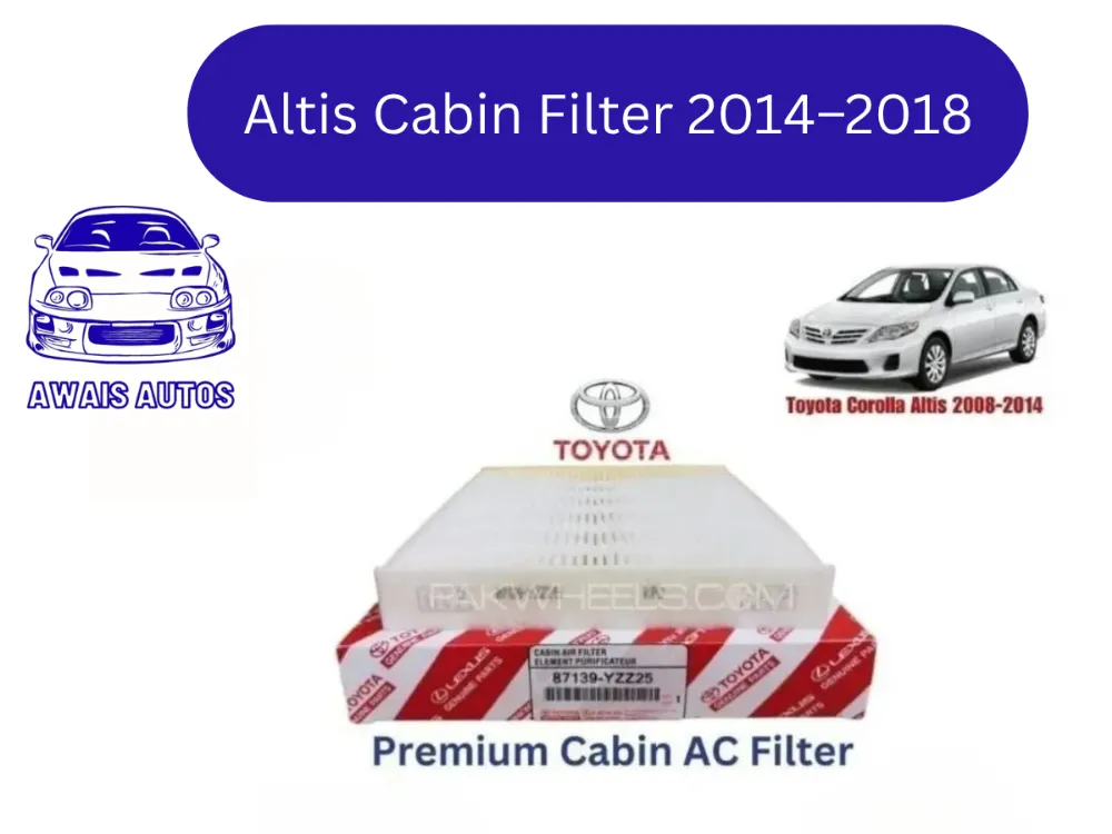 Toyota Corolla Altis Cabin Filter 2008–2014 | Premium Interior Air Filter Image-1