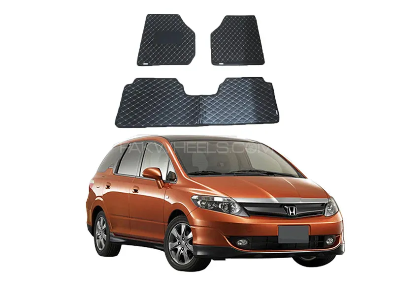 Honda Airwave  Model 2005-2008 7D Floor Mat ( Flat Style ) 3PCS  Image-1