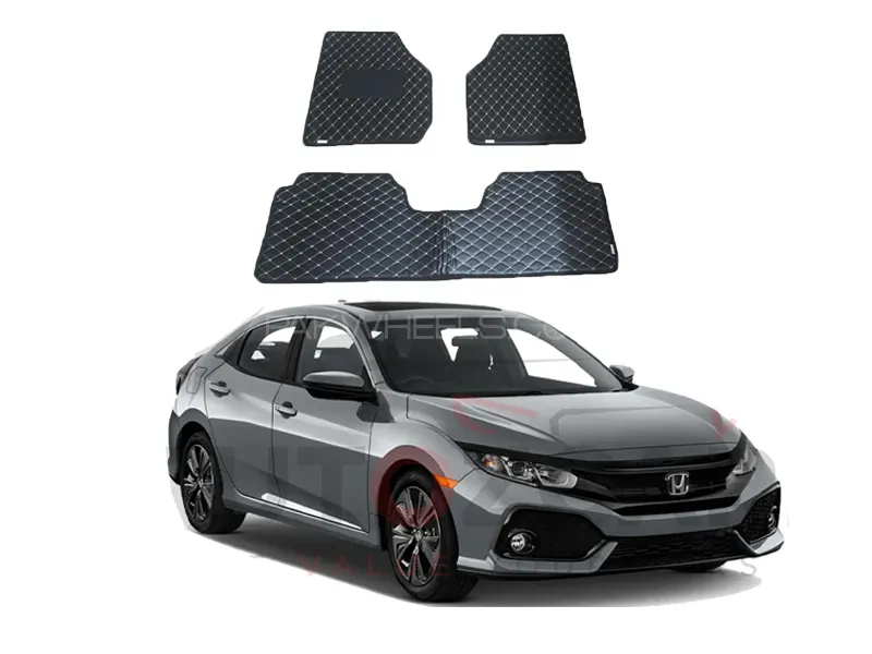 Honda Civic Model 2017-2021 7D Floor Mat ( Flat Style )  Image-1