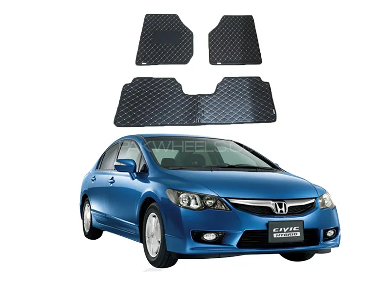Honda Civic Reborn Model 2006-2012 7D Floor Mat ( Flat Style )  Image-1