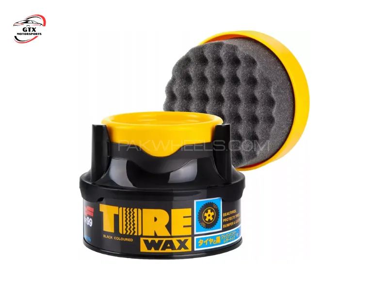SOFT99 Tire Wax – 170g | Deep Black Shine & Long-Lasting Protection (Made in Japan) Image-1