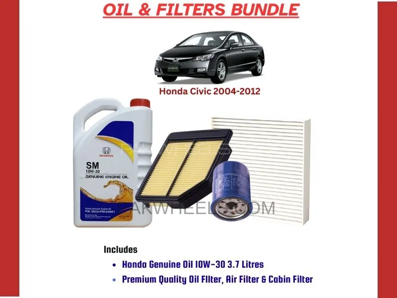 HONDA CIVIC 2006-2012 OIL AND FILTERS BUNDLE Image-1
