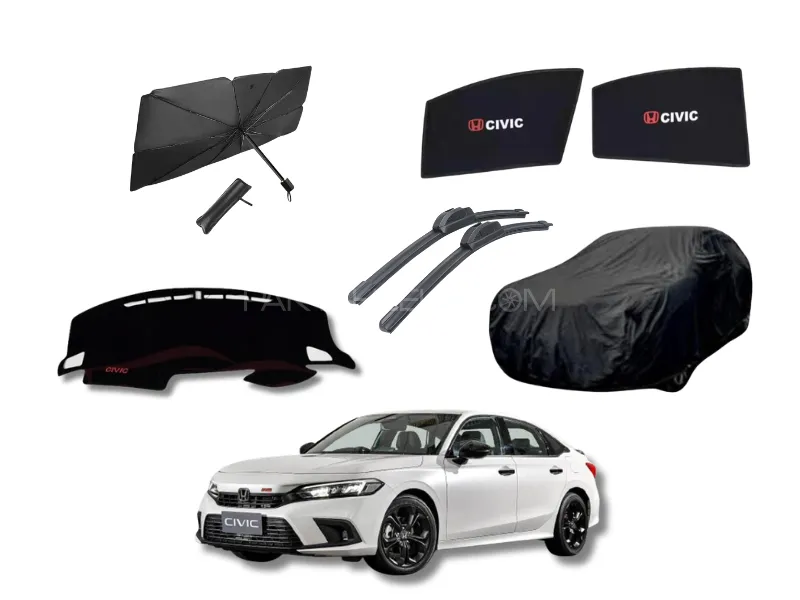 Honda Civic 2022–2025 Premium Protection & Sun Defense Kit – 5 in 1 Image-1